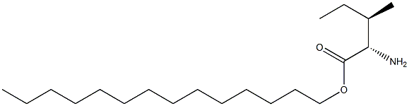 (2S,3R)-2-Amino-3-methylvaleric acid tetradecyl ester Struktur