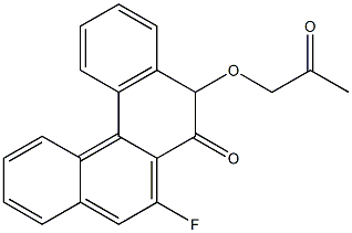 7-Fluoro-5-(2-oxopropoxy)benzo[c]phenanthren-6(5H)-one Struktur