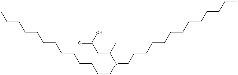 3-(Ditridecylamino)butyric acid Struktur