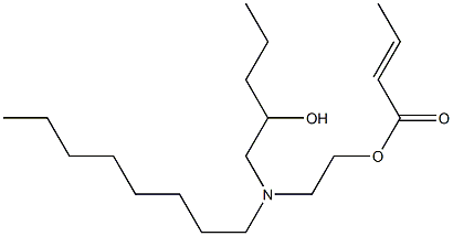 (E)-2-Butenoic acid 2-[N-(2-hydroxypentyl)-N-octylamino]ethyl ester Struktur