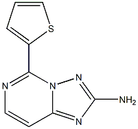 2-Amino-5-(2-thienyl)[1,2,4]triazolo[1,5-c]pyrimidine Struktur