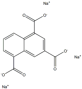 1,3,5-Naphthalenetricarboxylic acid trisodium salt Struktur