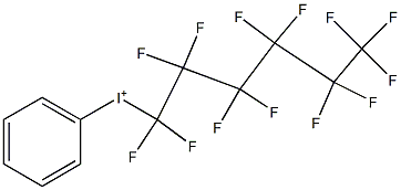 Phenyl(tridecafluorohexyl)iodonium Struktur