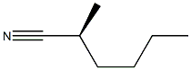 [S,(+)]-2-Methylhexanenitrile Struktur