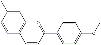 (Z)-4'-Methoxy-4-methylchalcone Struktur