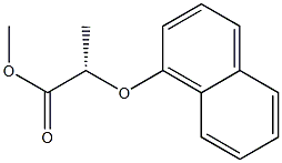 [S,(+)]-2-(1-ナフチルオキシ)プロピオン酸メチル 化學構(gòu)造式