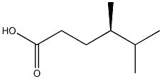 [R,(+)]-4,5-Dimethylhexanoic acid Struktur