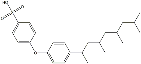 4-[4-(1,3,5,7-Tetramethyloctyl)phenoxy]benzenesulfonic acid Struktur