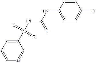 1-(3-Pyridinylsulfonyl)-3-(4-chlorophenyl)urea Struktur