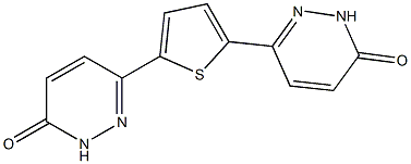 6,6'-(Thiophene-2,5-diyl)bis[pyridazin-3(2H)-one] Struktur