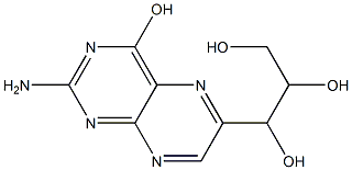 1-(2-Amino-4-hydroxypteridin-6-yl)-1,2,3-propanetriol Struktur