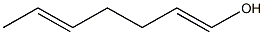 1,5-Heptadien-1-ol Struktur