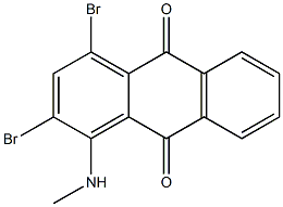 2,4-Dibromo-1-(methylamino)anthraquinone Struktur