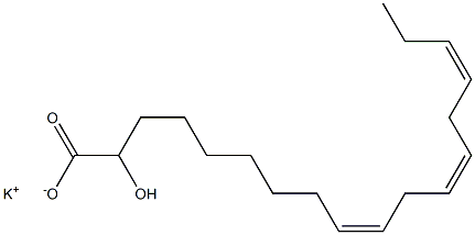 2-Hydroxylinoleic acid potassium salt Struktur