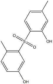 2,3'-Dihydroxy-4,6'-dimethyl[sulfonylbisbenzene] Struktur