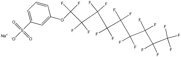 3-(Nonadecafluorononyloxy)benzenesulfonic acid sodium salt Struktur