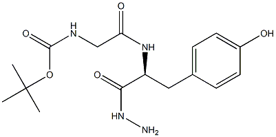 N-(N-tert-Butoxycarbonylglycyl)-L-tyrosine hydrazide Struktur