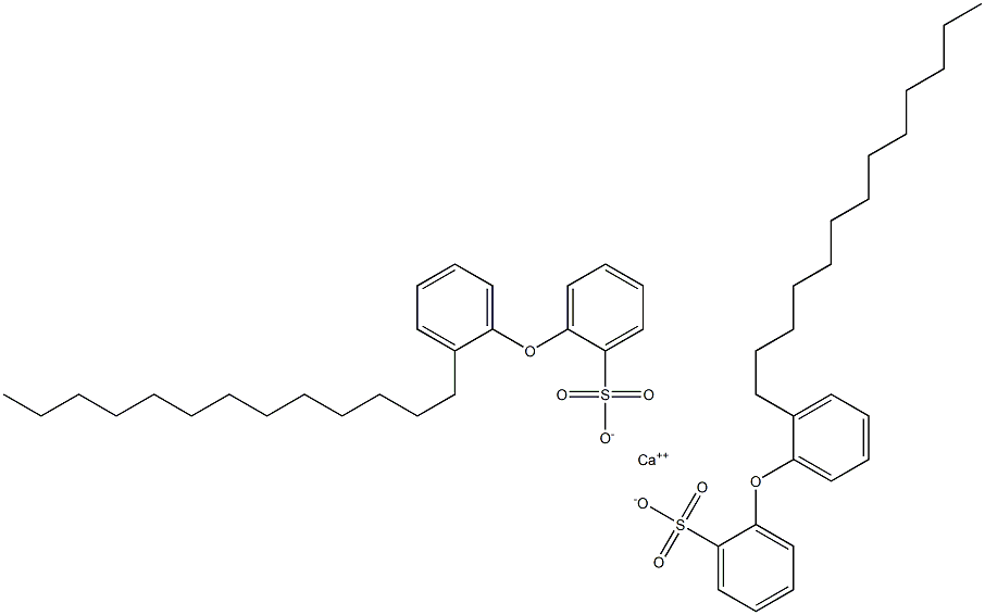 Bis[2-(2-tridecylphenoxy)benzenesulfonic acid]calcium salt Struktur