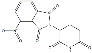 N-(2,6-Dioxopiperidine-3-yl)-3-nitrophthalimide Struktur