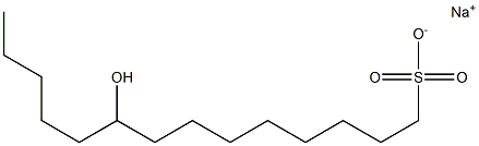 9-Hydroxytetradecane-1-sulfonic acid sodium salt Struktur