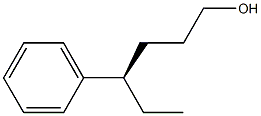 [R,(+)]-4-Phenyl-1-hexanol Struktur