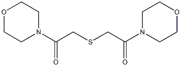 4,4'-[Thiobis(1-oxoethane-2,1-diyl)]bismorpholine Struktur