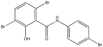 3,4',6-Tribromo-2-hydroxybenzanilide Struktur