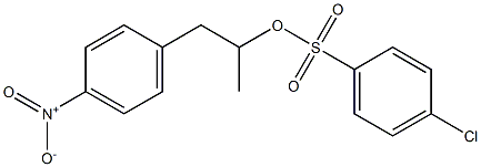 4-Chlorobenzenesulfonic acid 1-methyl-2-(4-nitrophenyl)ethyl ester Struktur