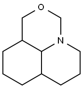 (3aS,6aR,9aR)-Octahydro-1H,3H-2-oxa-3a-aza-9aH-phenalene Struktur