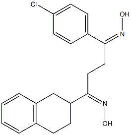 1-[(1,2,3,4-Tetrahydronaphthalen)-2-yl]-4-(4-chlorophenyl)butane-1,4-dione dioxime Struktur