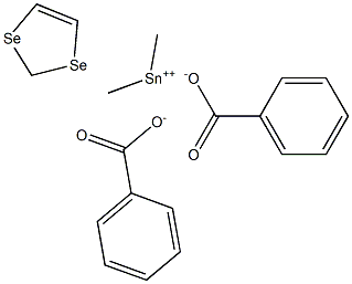 Dimethylstannanediselenolebis(benzoate) Struktur