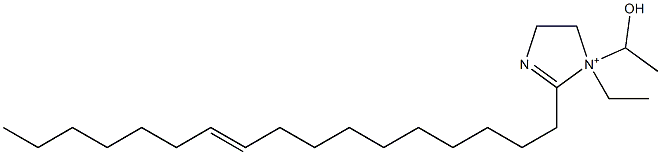 1-Ethyl-2-(10-heptadecenyl)-1-(1-hydroxyethyl)-2-imidazoline-1-ium Struktur