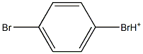 1,4-Dibromobenzenium Struktur