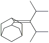 2-[2-Methyl-1-(1-methylethyl)propylidene]adamantane Struktur