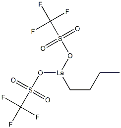 Butylbis(trifluoromethylsulfonyloxy)lanthanum Struktur