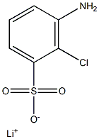 3-Amino-2-chlorobenzenesulfonic acid lithium salt Struktur