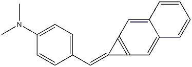 1-[4-(Dimethylamino)benzylidene]-1H-cyclopropa[b]naphthalene Struktur