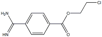 p-Amidinobenzoic acid 2-chloroethyl ester Struktur