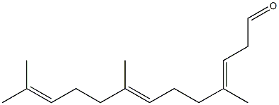 4,8,12-Trimethyl-3,7,11-tridecatrienal Struktur