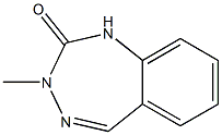 3-Methyl-1H-1,3,4-benzotriazepin-2(3H)-one Struktur