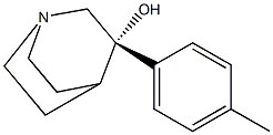 (3S)-3-(4-Methylphenyl)-1-azabicyclo[2.2.2]octan-3-ol Struktur