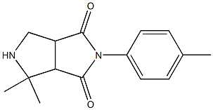 2-(4-Methylphenyl)-4,4-dimethyltetrahydropyrrolo[3,4-c]pyrrole-1,3(2H,5H)-dione Struktur