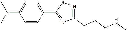 3-[3-(Methylamino)propyl]-5-[4-(dimethylamino)phenyl]-1,2,4-thiadiazole Struktur