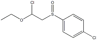 1-[(4-Chlorophenyl)sulfinyl]-2-chloro-2-ethoxyethane Struktur