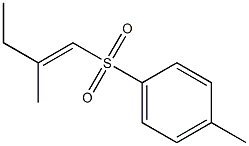 (E)-1-Tosyl-2-methyl-1-butene Struktur