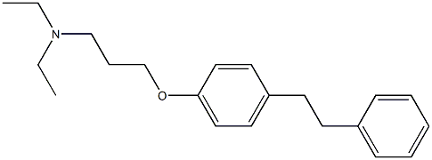 N,N-Diethyl-3-(p-phenethylphenoxy)propylamine Struktur