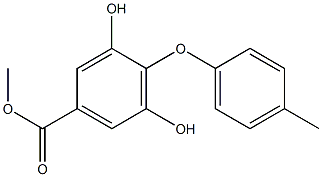 3,5-Dihydroxy-4-(4-methylphenoxy)benzoic acid methyl ester Struktur