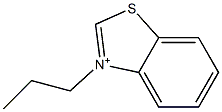 3-Propylbenzothiazolium Struktur