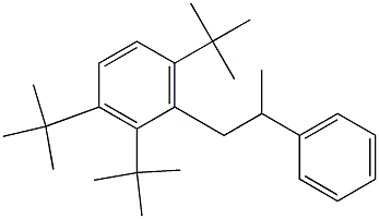 1-(2,3,6-Tri-tert-butylphenyl)-2-phenylpropane Struktur