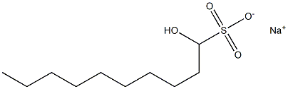 1-Hydroxydecane-1-sulfonic acid sodium salt Struktur